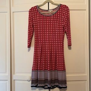 Max studio dress with three quarter length sleeve